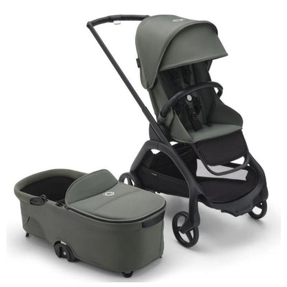 Bugaboo - Dragonfly Stroller and Bassinet Complete, Black/Forest Green