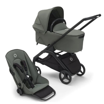 Bugaboo - Dragonfly Stroller and Bassinet Complete, Black/Forest Green