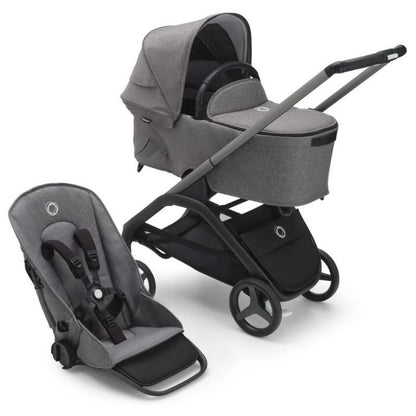 Bugaboo - Dragonfly Stroller and Bassinet Complete, Graphite/Grey Melange