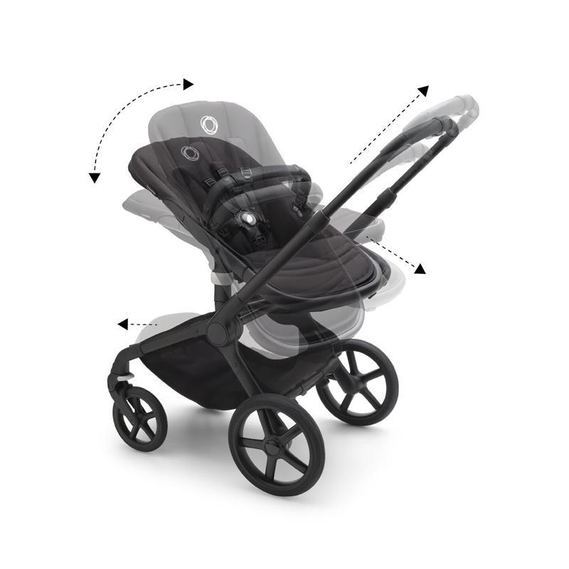 Bugaboo - Fox 5 Complete Stroller, Black/Forest Green