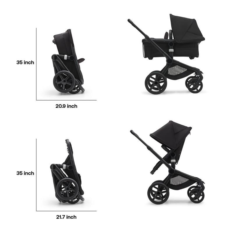 Bugaboo - Fox 5 Complete Stroller, Black/Midnight Black